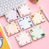 Sticky Notes Fruity Bear Colorful Grid